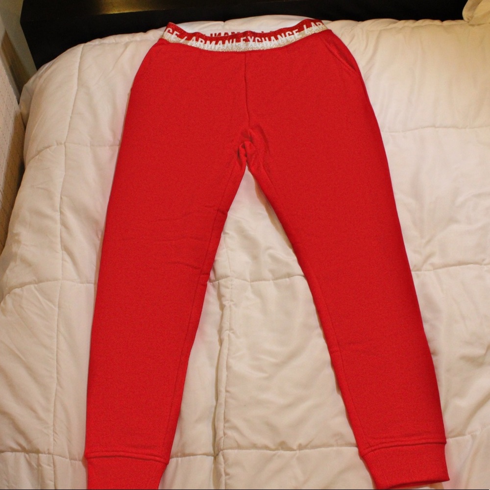 Red Armani Exchange Trouser